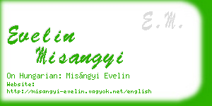 evelin misangyi business card