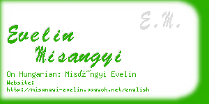 evelin misangyi business card